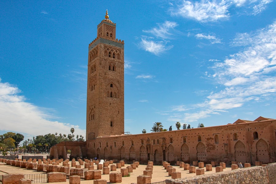 Iconic Koutoubia Mosque will be a constant companion as you wander the Medina frequently on this Marrakech 3 day itinerary.