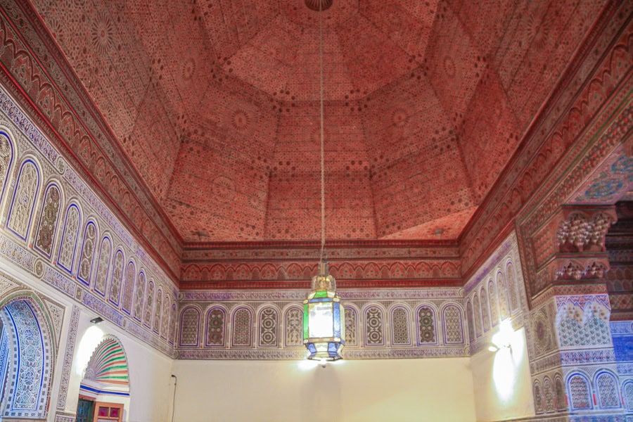 Watch out for wonderfully ornate ceilings at Dar Si Said, one of the unexpectedly beautiful Marrakech attractions we visited