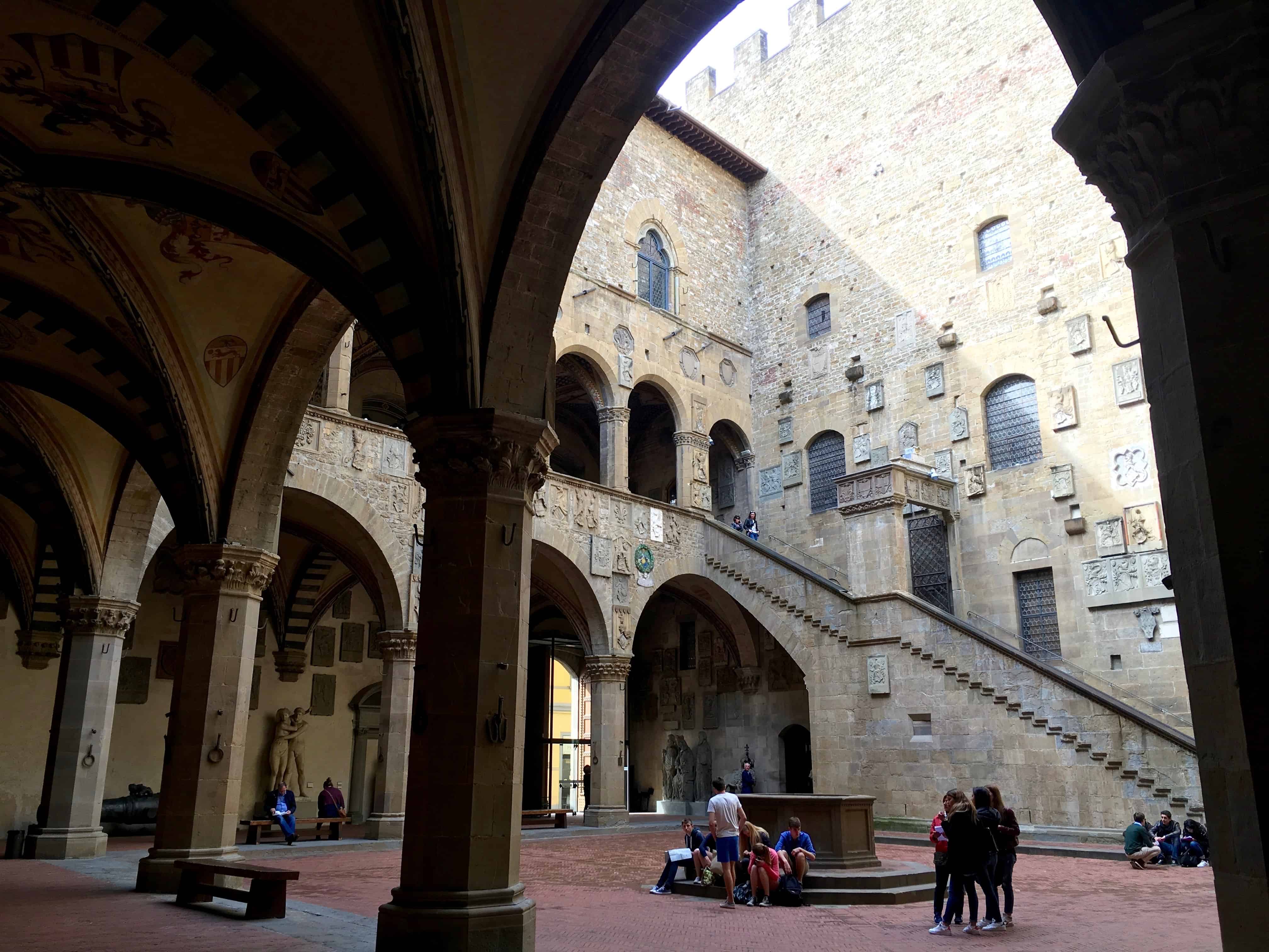 Beautiful Courtyard of the Museo Del Bargello in Florence