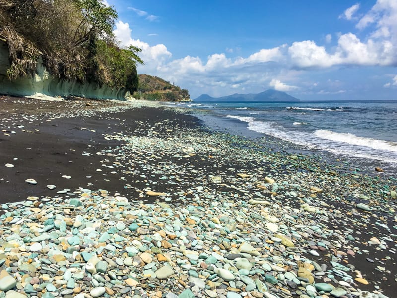 Flores Itinerary – what’s left of the famed bluestone beach.