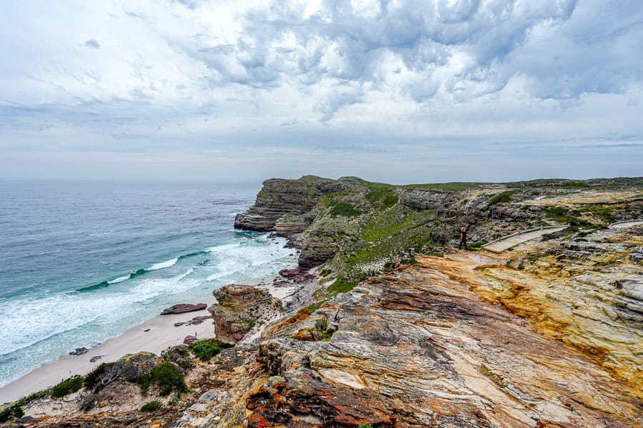 Weather moving in on the rugged hiking trail from Cape Point to the Cape of Good Hope.